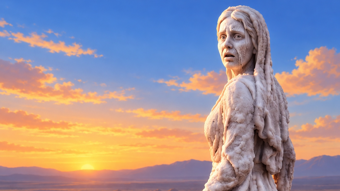 Lot’s Wife Turned Into A Pillar Of Salt